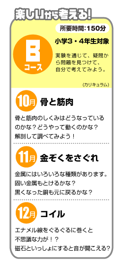 Bコース・カリキュラム